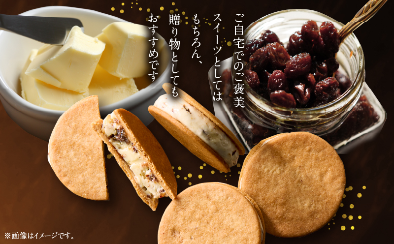 洋菓子店の贅沢ラムレーズンバターサンド　10個入り