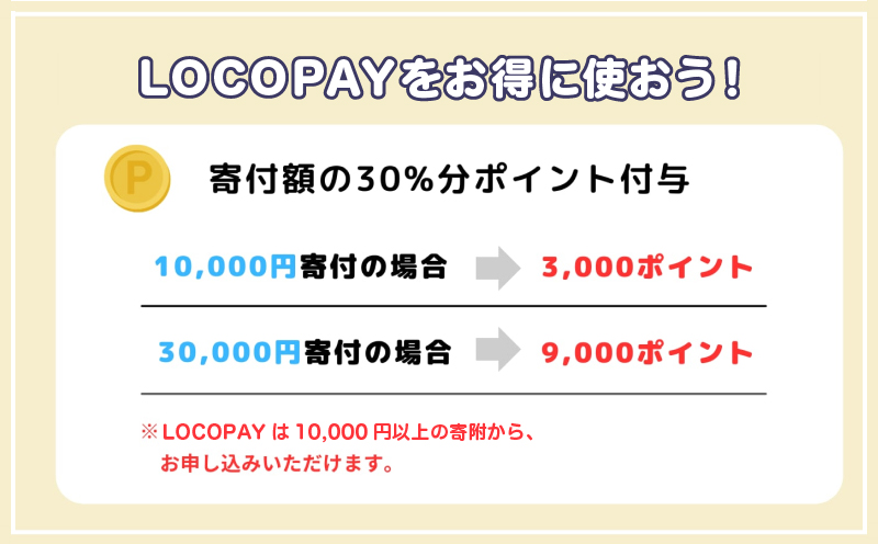 LOCOPAYデジタル返礼ポイント【30,000ポイント】