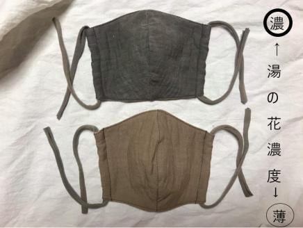 温泉染研究所 天然染色キット 【柿渋】×【湯の花】『メンズ靴下セット(25～27cm)』