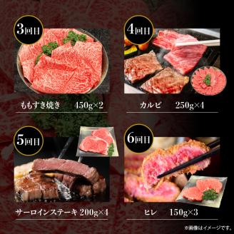 【定期便E】ホテルクオリティ　おおいた和牛 食べつくしセット2（６回）_B028-014