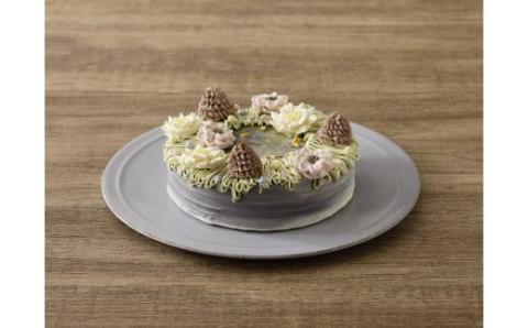 フラワーバタークリームデコレーションケーキ_B019-003