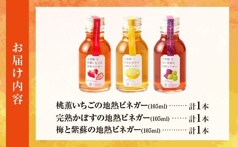 地熱ビネガーミニボトル３種セット_B009-004