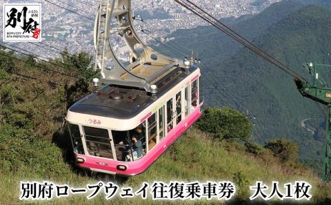 別府ロープウェイ　往復乗車券　大人　1枚_B029-002
