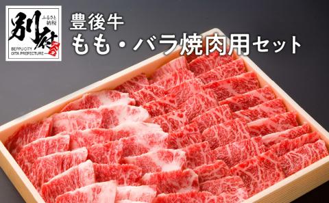 豊後牛もも・バラ焼肉用セット【もも肉・ばら肉 各約300ｇ】_B081-042
