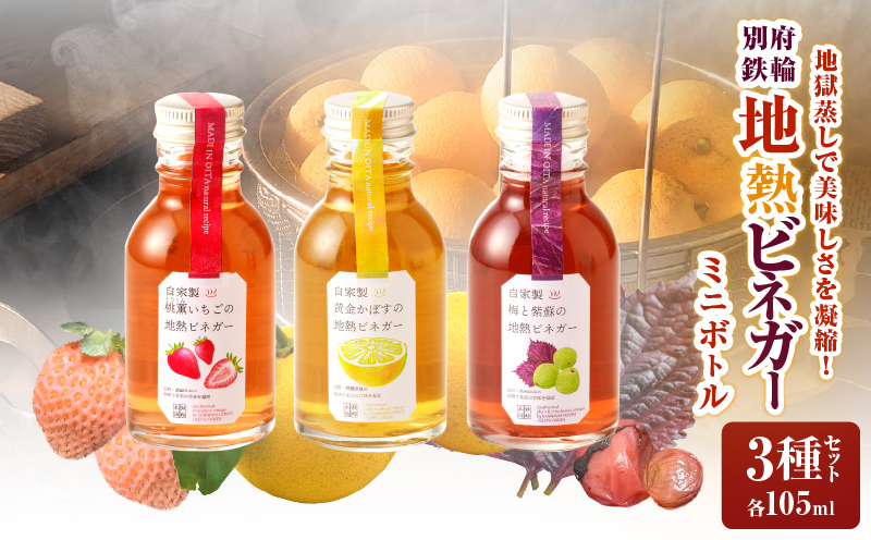 地熱ビネガーミニボトル３種セット_B009-004
