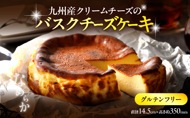 グルテンフリーの九州産クリームチーズのバスクチーズケーキ_B048-004