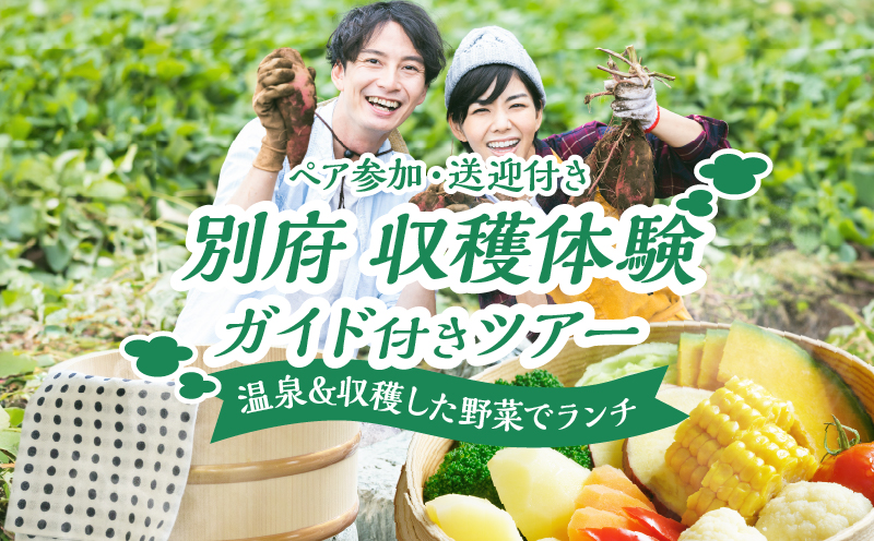 別府 収穫体験ガイド付きツアー(ペア参加・送迎付き)