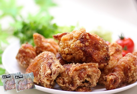 中津からあげ 骨付きからあげ 【生タイプ】 500g×2  まぢからあげ店  |  味付生肉 鶏肉 中津からあげ 唐揚げ からあげ から揚げ レンジ 冷凍 冷凍食品 弁当 おかず お惣菜 おつまみ 大分県 中津市