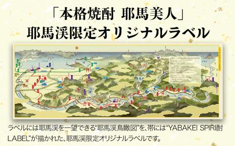 【耶馬渓限定】耶馬美人 YABAKEI SPIRI酎 LABEL 25度 720ml×2本 | 米焼酎 麦焼酎セット 大分県中津市の地酒 飲み比べ セット 焼酎 酒 アルコール 大分県産 九州産 中津市 国産 送料無料