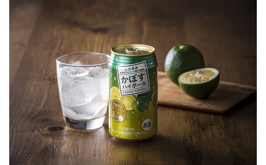 【定期便6回】かぼすハイボール 340ml×24本×6回 | お酒 酒 アルコール アルコール8％ 大分県産かぼす使用 チューハイ かぼすサワー かぼす カボス ハイボール 定期 定期便 大分県 中津市