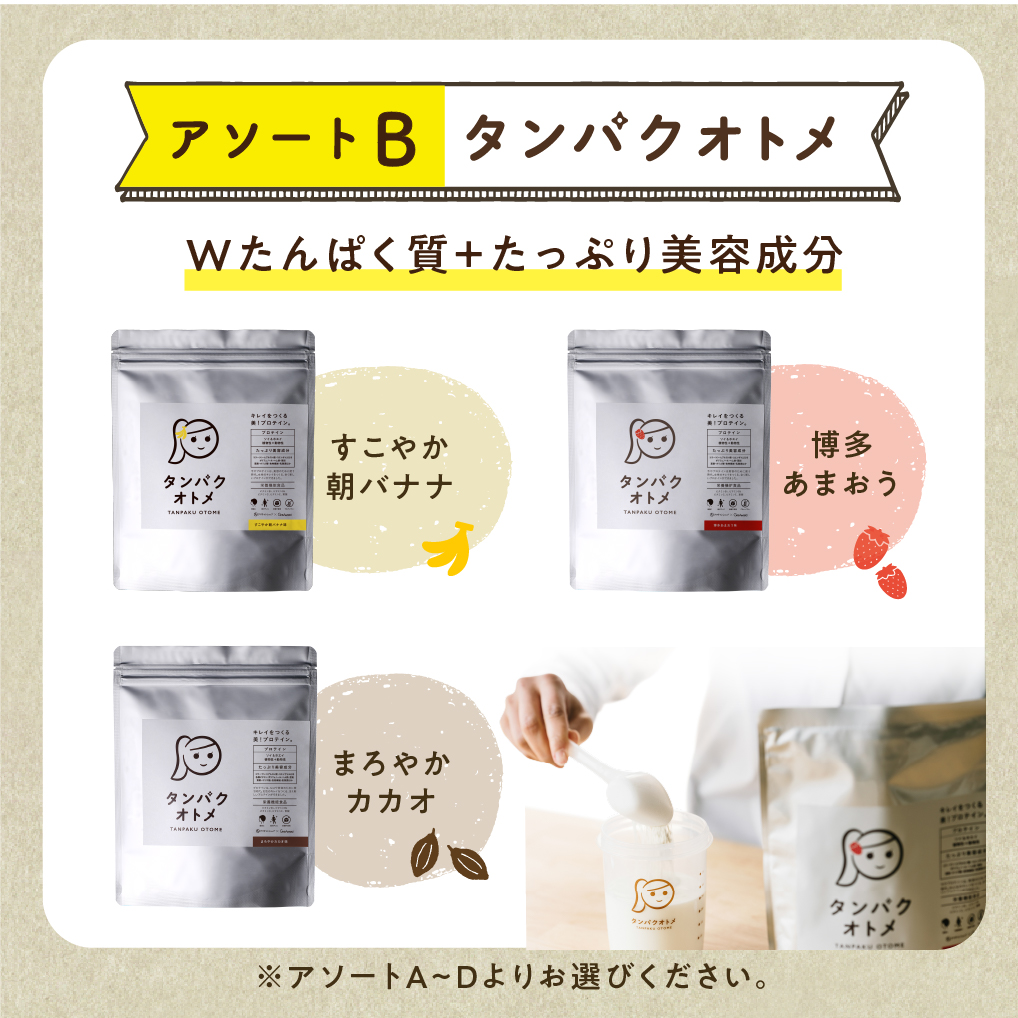 【3ヶ月定期便】プロテイン タンパクオトメ 3ヵ月定期便B | プロテイン ソイプロテイン ホエイプロテイン 女性 プロテイン 美容 プロテイン プロテインシェイカー プロテイン サプリメント 定期 定期便 タマチャンショップ 大分県 中津市