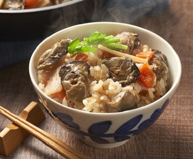 【年中出荷可能】ひがた美人かきめしの素 かき110g 調味液440g | かきめし 炊き込みごはん 炊き込み ご飯 の 素 かき カキ 牡蠣 海鮮 貝 大分県 中津市