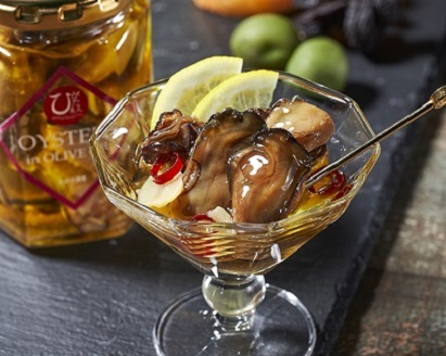 牡蠣のオリーブオイル漬け125g | かき カキ 牡蠣 海鮮 貝 ひがた美人 牡蠣使用 国産牡蠣 おつまみ 肴 瓶詰め 缶つま オリーブ オイル 大分県 中津市