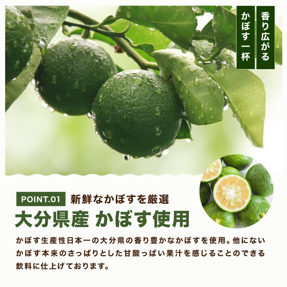 つぶらなカボス 190g×60本 | 10％かぼす果汁 果粒 はちみつ入り かぼす ジュース 詰め合わせ 大分県 中津市 九州産