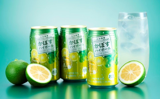 【定期便6回】かぼすハイボール 340ml×24本×6回 | お酒 酒 アルコール アルコール8％ 大分県産かぼす使用 チューハイ かぼすサワー かぼす カボス ハイボール 定期 定期便 大分県 中津市