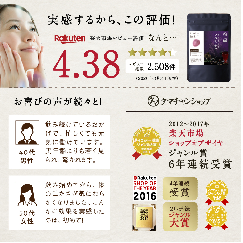 いのちのワイン 1袋 | ポリフェノール ブルーベリー ルテイン サプリメント アサイー ワイン タマチャンショップ 大分県 中津市