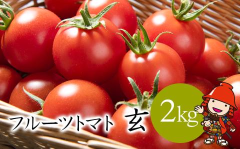 【期間限定】フルーツトマト 玄 2kg×1箱 | ミニトマト ぷちとまと プチトマト 九州産野菜 大分県産 大分県 中津市