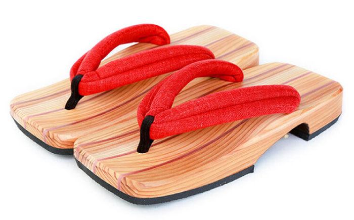 くりあげた 男性用 下駄 ※選べる5色(赤･青･白(市松)・黄･緑) 下駄 日田市 / 本野はきもの工業 [ARAR003]