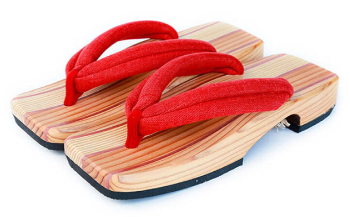 くりあげた 女性用 下駄 ※選べる4色(赤･青･白(市松)・緑) 下駄 日田市 / 本野はきもの工業 [ARAR004]