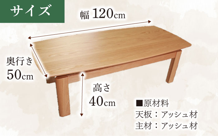 大分県産 リビングテーブル（AT-322#120）幅120cm 奥行き50cm 高さ40cm 日田市 / 株式会社アサヒ　家具 インテリア テーブル [ARDD017]