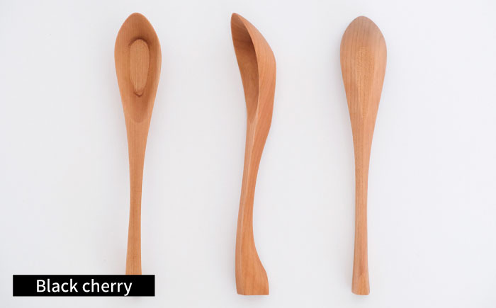 carenca花蓮華 選べる2本セット(チェリー、メープル、ウォルナットから2本)　日田市 / Hatuka　カトラリー レンゲ 木製 [AREZ008]