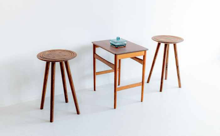 丸スツール2脚セット 日田市 / 日東木工 イス スツール 丸椅子 [ARFA004]