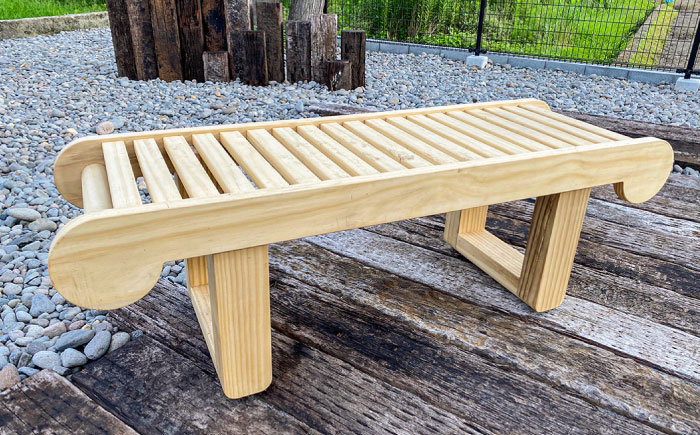 【お庭やインテリアに】腐朽や蟻害に強い！アコヤベンチ 日田市 / 日東木工 ベンチ イス 家具 [ARFA005]