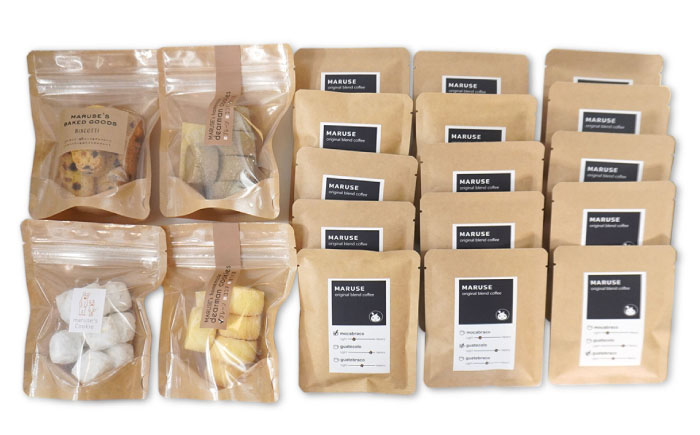 焼き菓子4種&ドリップコーヒー15個(3種×各5個)セット　日田市 / まるせ　珈琲 焼き菓子 詰め合わせ [ARFH007]