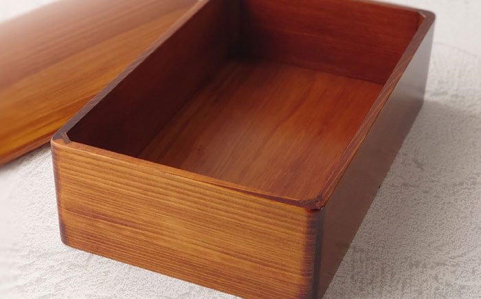 玉手箱なひのきの弁当箱(Lサイズ) 拭き漆仕上げ　日田市 / 木の蔵 仙遊 お弁当 日本製 おべんとう [ARFK003]