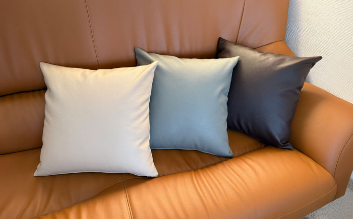 450角クッション(選べる合皮張地10種類)　日田市 / 有限会社中嶋木工所 ソファー クッション カバー [ARFT011]