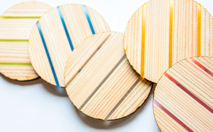 くりあ コースター 5枚入 コースター 日田市 / 本野はきもの工業 [ARAR001]