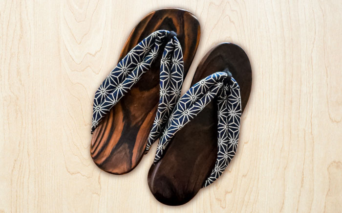 【選べるサイズ】日田杉下駄 (ビーチ) 2色2足セット　日田市 / 月隈木履工業所　日田杉 外履き サンダル [ARBJ015]