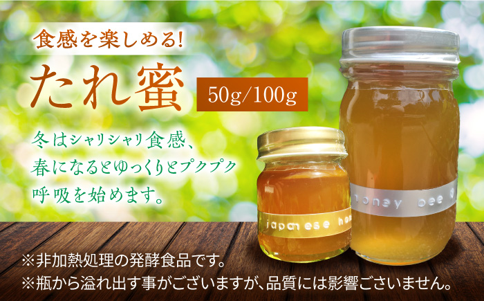超希少【天然】日本蜜蜂の生はちみつ　たれ蜜・花粉蜜 計300g ハニーディッパー付き　【食べチョクアワード2023 3位入賞】　 はちみつ 日田市/総合環境計画研究所 the honey shop [ARBN002]