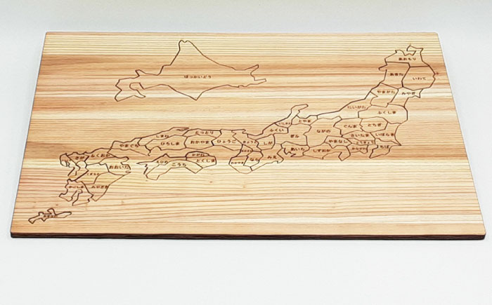 日田杉日本地図パズル（ひらがな） 日田市 / 株式会社トライ・ウッド [ARCN002]