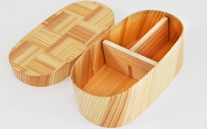 日田杉曲げわっぱ弁当箱（楕円型） 日田市 / 株式会社トライ・ウッド [ARCN005]