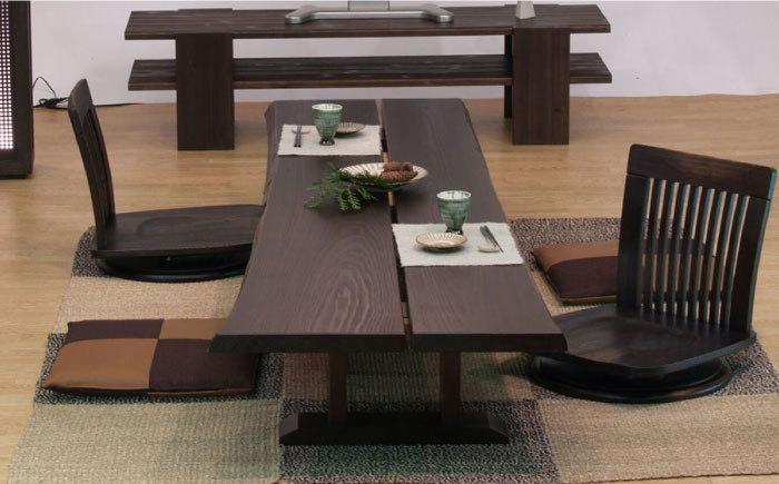 杉ロングテーブル（杉 天然木）幅220cm 奥行き70～80cm 高さ35cm 日田市 / 株式会社アサヒ [ARDD006]