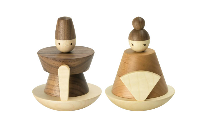 きのいいお雛さま　日田市 / ウッドアート楽 雛人形 お雛様 桃の節句 [ARDN038]