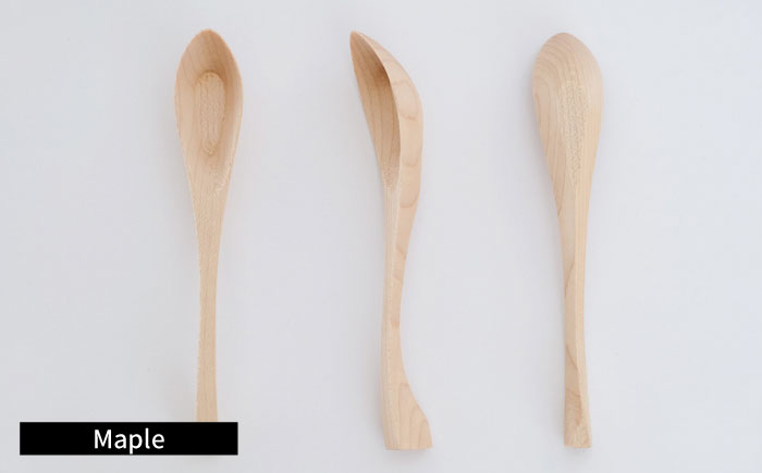 carenca花蓮華 3本セット(チェリー、メープル、ウォルナット各1種類)　日田市 / Hatuka　カトラリー レンゲ 木製 [AREZ009]
