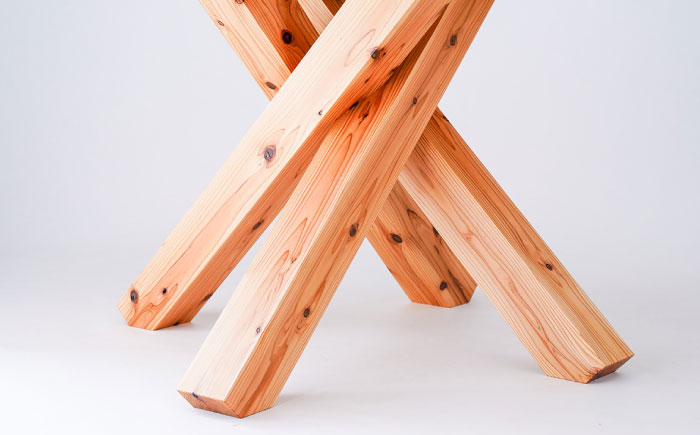 日田杉丸ダイニングテーブル(2～4人掛け) 日田市 / 日東木工 ダイニングテーブル インテリア 2人掛け 4人掛け [ARFA003]