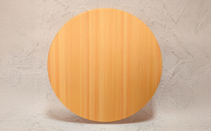 紀州ひのきの丸型まな板(35cm)　日田市 / 木の蔵 仙遊　カッティングボード 木製 包丁に優しい [ARFK005]