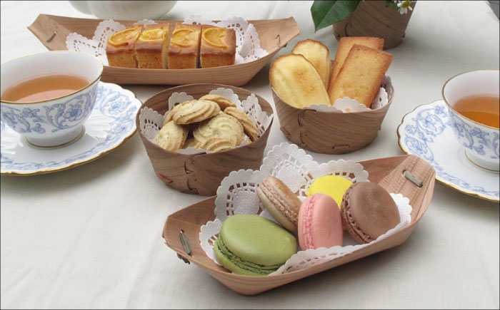 和器ふながた (ふね小×10枚)　日田市 / NPO法人游風 木製 お皿 使い切りタイプ [ARGC002]