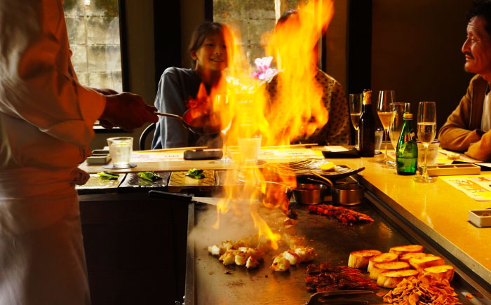 和くら 鉄板焼き ペアチケット（豊後牛 ステーキコース） ペアチケット 日田市 / 有限会社和くら [ARAE003]