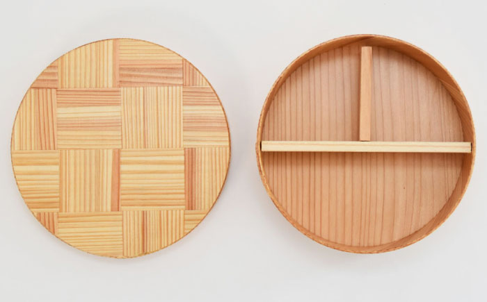 日田杉曲げわっぱ弁当箱（丸型） 日田市 / 株式会社トライ・ウッド [ARCN004]