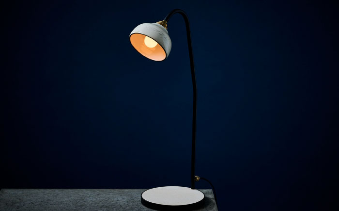 小鹿田焼スタンドライト"karausu"デスクスタンド　日田市 / eranoiwa デスクライト 小鹿田焼 ライト [ARDL010]