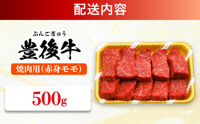 おおいた豊後牛 赤身モモ 焼肉用 500g 焼肉 日田市 / 株式会社MEAT PLUS　牛 うし 黒毛和牛 和牛 豊後牛 [AREI019] 【単品】500g
