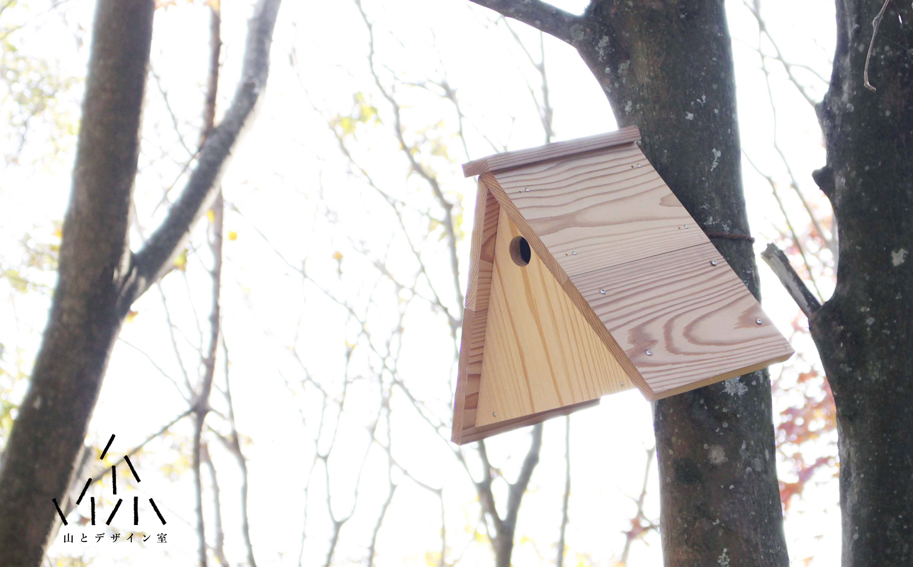 腐食にも強い！日田杉で作った「鳥さんの家キット」　日田市 / 山とデザイン室 鳥小屋 バードハウス 小鳥 [AREZ001]