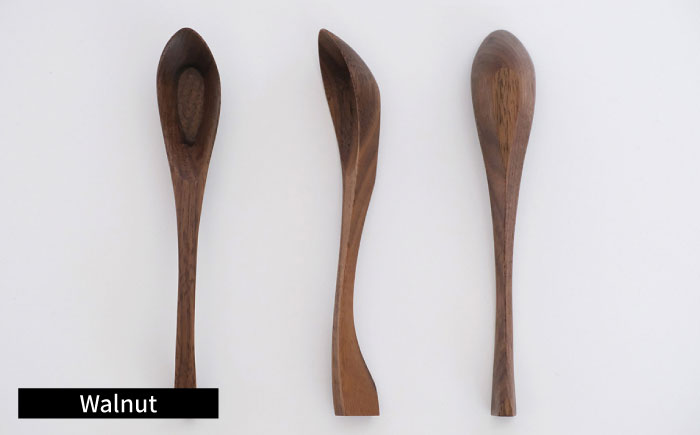 carenca花蓮華 選べる2本セット(チェリー、メープル、ウォルナットから2本)　日田市 / Hatuka　カトラリー レンゲ 木製 [AREZ008]