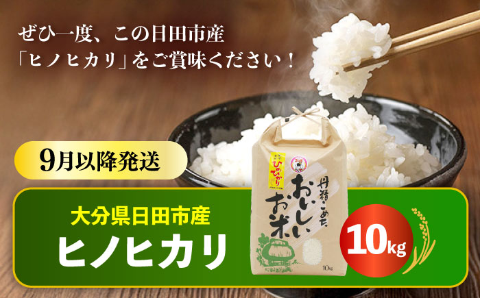 【先行予約・26年9月以降発送】令和7年産大分県産ヒノヒカリ  10kg　日田市 / JAおおいた日田グリーンセンター こめ コメ 米 [ARDX025]