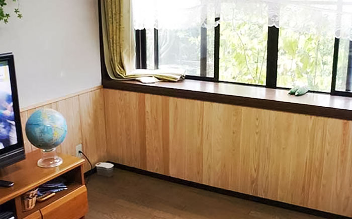 日田杉 羽目板12枚(腰壁用/ハーフサイズ) 日田市 / マルウメ梅江製材所株式会社 DIY リフォーム 装飾 [ARFU004]