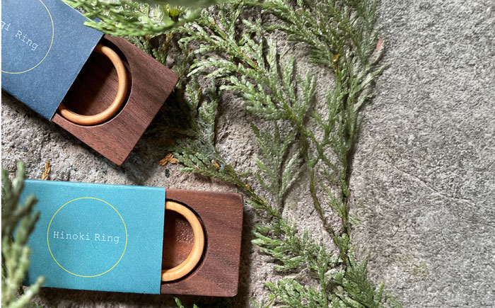 【選べるサイズ】Forest Ring(桧)　日田市 / ライフデザインショップ エリアス　指輪 リング ジュエリー [ARAC016]